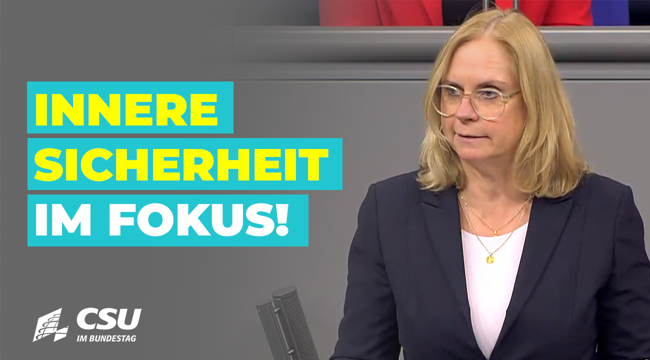 Andrea Lindholz im Plenum des Deutschen Bundestag