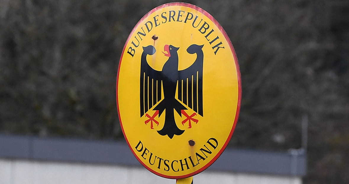 Grenzschild Bundesrepublik Deutschlad