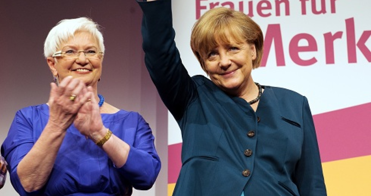 CSU-Landesgruppenvorsitzende begrüßt Bundeskanzlerin Merkel in München