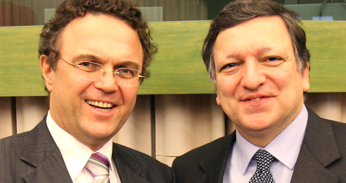 Dr. Hans Peter Friedrich und der Präsident der Europäischen Kommission, José Manuel Barroso