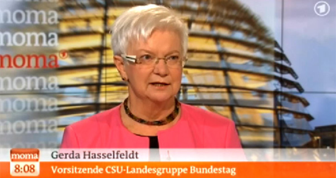 Gerda Hasselfeldt zu Gast beim ARD-Morgenmagazin