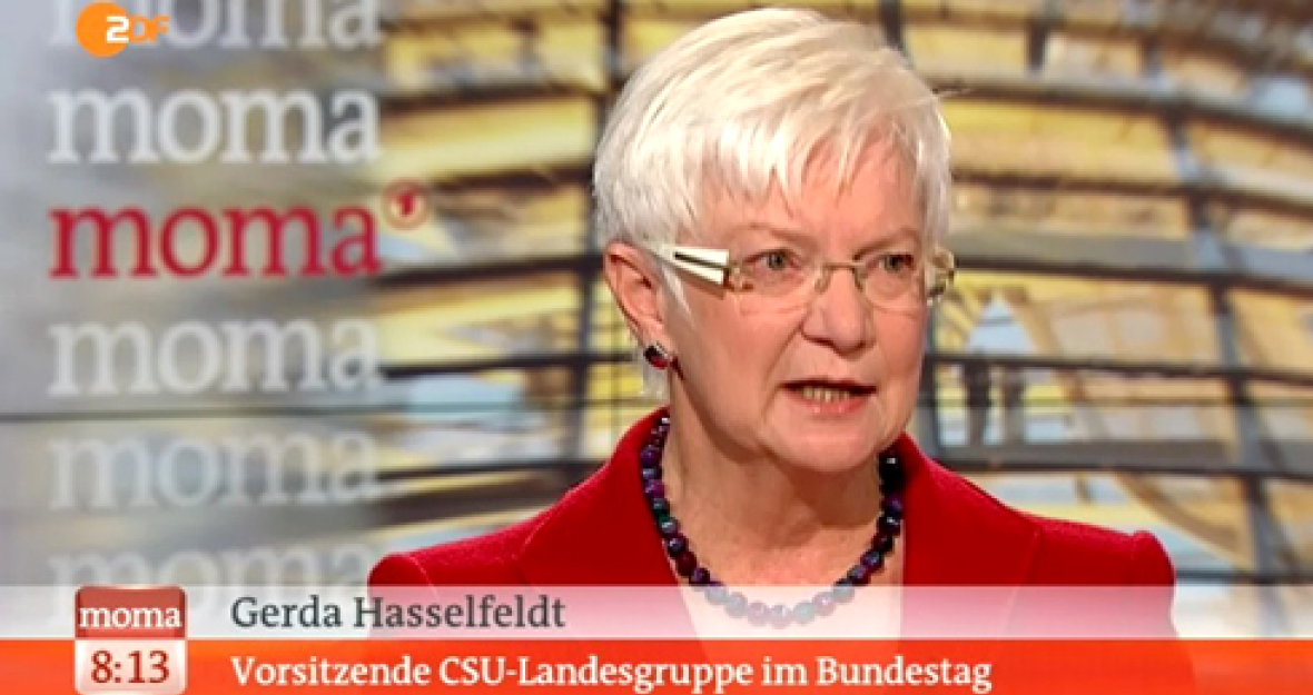 Gerda Hasselfeldt zu Gast beim ZDF-Morgenmagazin