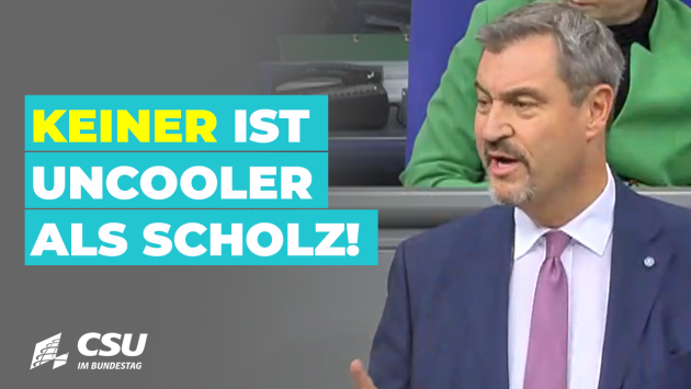 Markus Söder im Plenum des Deutschen Bundestages