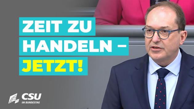 Alexander Dobrindt im Plenum des Deutschen Bundestages