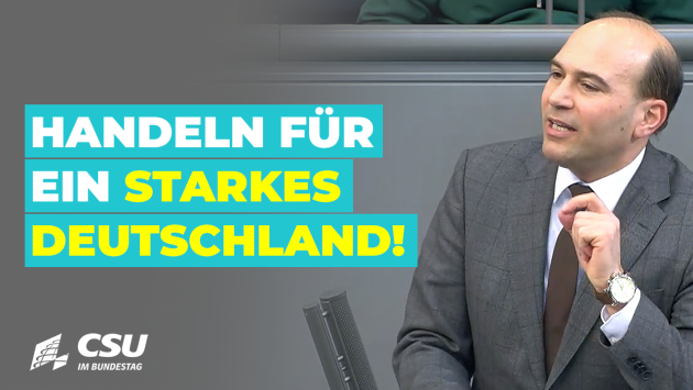 Florian Oßner im Plenum des Deutschen Bundestages