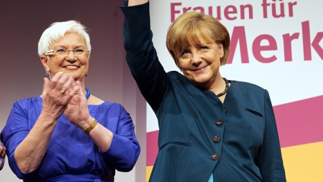 CSU-Landesgruppenvorsitzende begrüßt Bundeskanzlerin Merkel in München