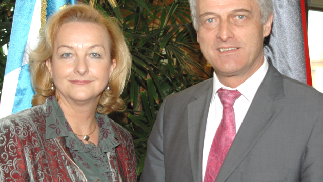 Dr. Peter Ramsauer im Gespräch mit Maria Fekter, Innenministerin der Republik Österreich