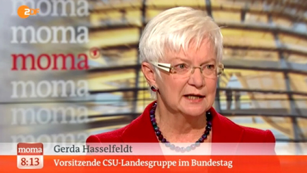 Gerda Hasselfeldt zu Gast beim ZDF-Morgenmagazin