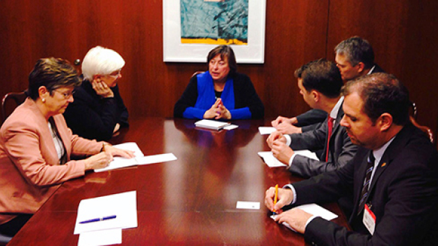 Gespräch der CSU-Delegation mit Under Secretary Catherine Novelli