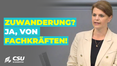 Katrin Staffler im Plenum des Deutschen Bundestages
