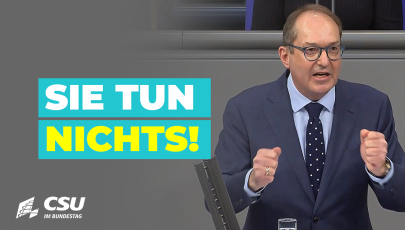 Alexander Dobrindt am Rednerpult im Plenum des Deutschen Bundestages