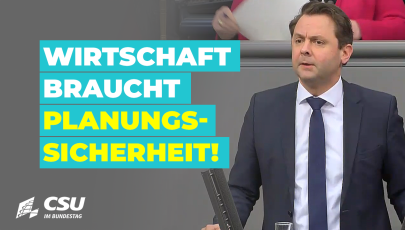 Andreas Lenz am Rednerpult im Plenum des Deutschen Bundestages